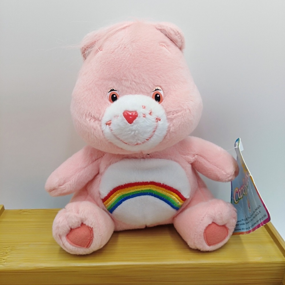 Cheer Bear Care Plush Pink Rainbow 7" Nanco 2003